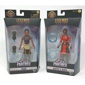 Marvel Legends Series Black Panther Nakia & Shuri 6" Action Figures Lot Bundle